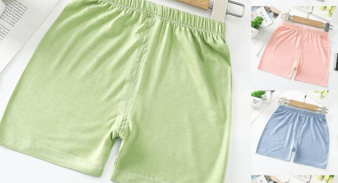 Baby Kid Shorts Solid Color Breathable Skin Friendly Kids Unisex Pants for Summer Modal Children's Clothing Board Shorts