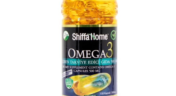 Aksu Vital Shiffa Home Herbal Omega-3 500 mg Capsule Supplement Natural Effective Heart Vein Healthy Pure Nutritious Body herbal