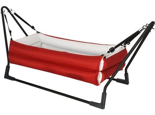 Webburada Lux Double Red Gauze Portable Baby Hammock Basket Cradle Bed Hammock Swing Mother So