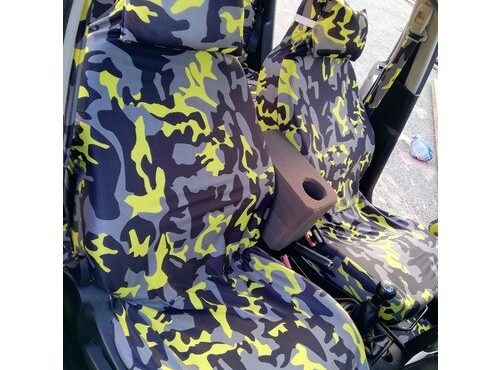 Şimika Camouflage Yellow Front And Rear Seat Service Case Quality Fabric