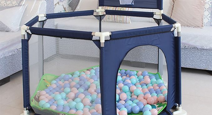 Stable Safety Baby Playpen Balls Pool For Children Activity Iron Playpen Fence Furnishing For 0-6 Years Kids Tent From Russian