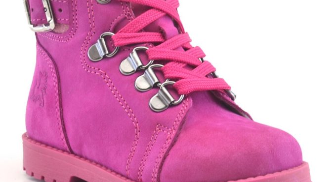 Rakerplus Griffon Genuine Leather Pink Zipper Winter Girls Baby Boots