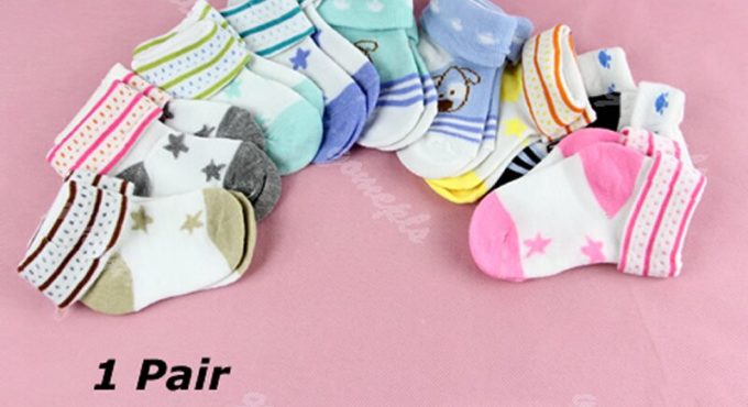 2018 1 Pair Baby Kids Children Girl Infant Toddler Anti-slip Shoes Cotton Socks 0-6M Baby Kids Child Gifts