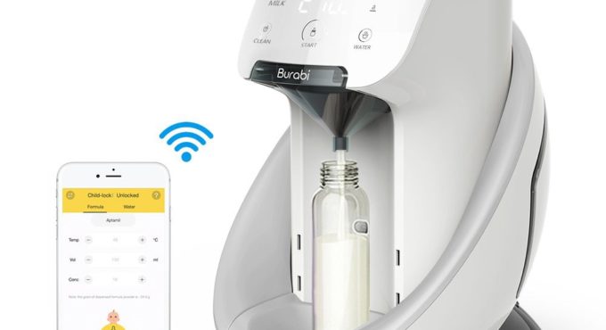 Burabi Baby Formula Dispenser Machine, Smart Automatic WiFi App Control baby Formula Milk Mixer Warmer Maker Machine