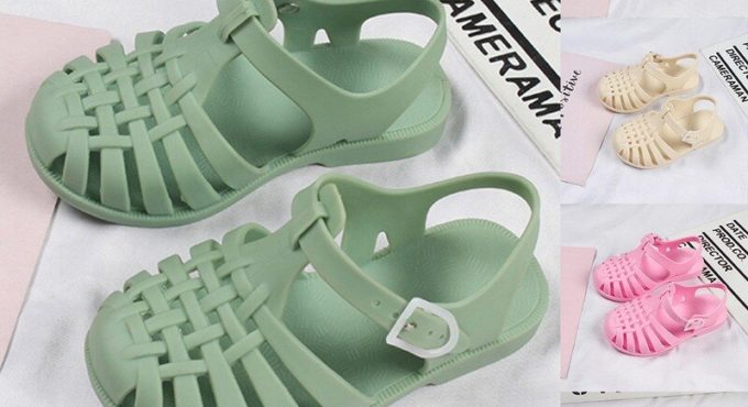 Summer Children Sandals Babys Girls Toddler Soft Non-slip Princess Shoes Kids Candy Jelly Beach Shoes Boys Casual Roman Slippers