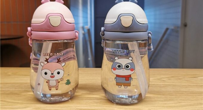 480ML Feeding Kids Toddler Newborn Baby Drink Cups Water Bottles Kids Drinking Sippy A Cup Infantil Drinker Copo with Cup Strap