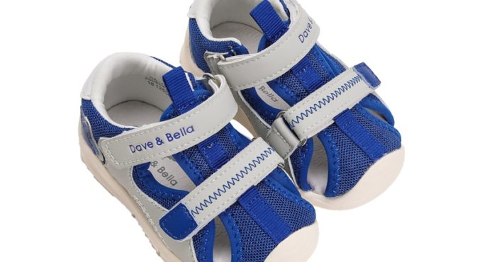 DB17645 Dave Bella summer fashion baby boys patchwork letter sandals new born infant shoes boy sandals casual shoes