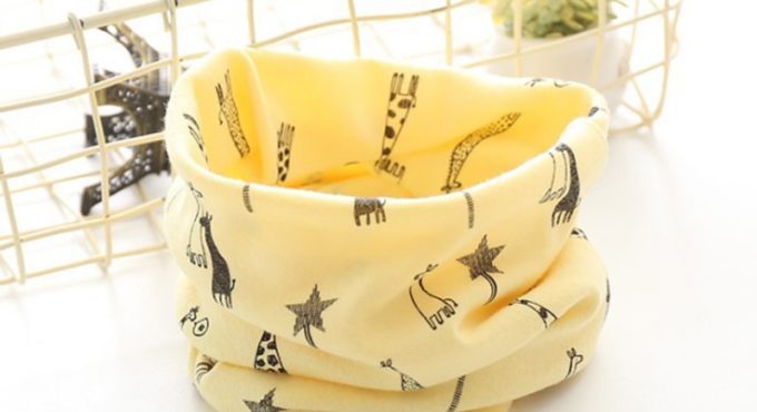 Winter Scaf Kids Boys Girls Cotton Blend Multi Use Neck Warmer Scarf Hat Bandana New 2020 Print Cartoons Scarf