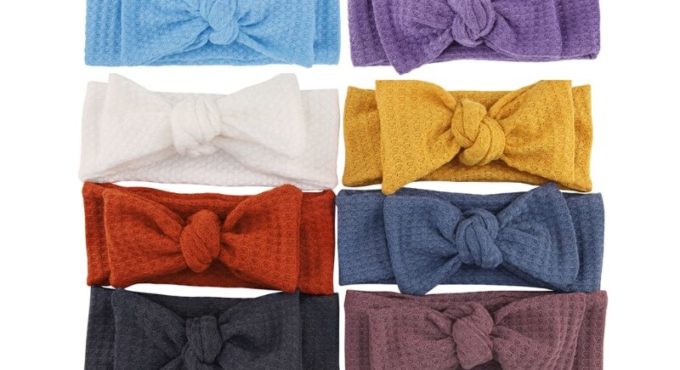 Newborn Bow Headwrap Girls Headband Bow Knot Baby Hair Band Infant Hair Elastic Turban Kids Hair Accessories