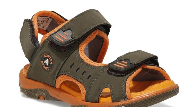 512372.P1FX Khaki Male Child Sandals