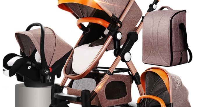 Purorigin Baby Carriage Strollers Baby Buggy Prams 4 in 1 Stroller with Car Seat коляска прогулочная carrinho de bebe