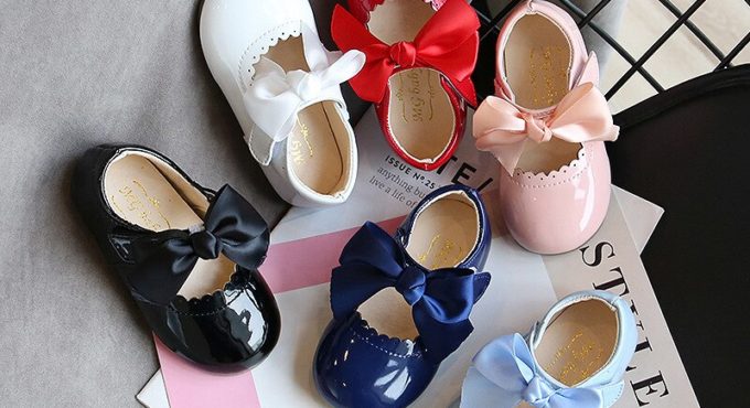 Newest Summer Kids Shoes 2020 Fashion Leathers Sweet Children Sandals for Girls Toddler Baby Breathable PU Out Bow Shoes