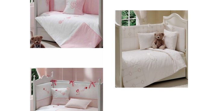 8 Pieces Baby Girl Sleeping Set 70X130 Cm Duvet Cover Mattress Newborn Cot Crib Bed Sheet Linen Quilt Made in Turkey