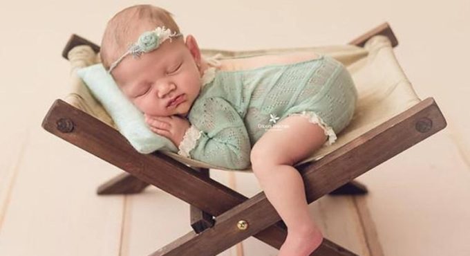 Newborn fold chair photography props.baby wooden bed crib for baby photo props