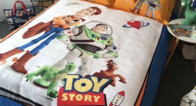 Disney Yellow Toy Story Buzz Lightyear Pattern Duvet Quilt Cover Pillowcase Bed Linen Set Boy Gift Bedroom Decor Home Textile