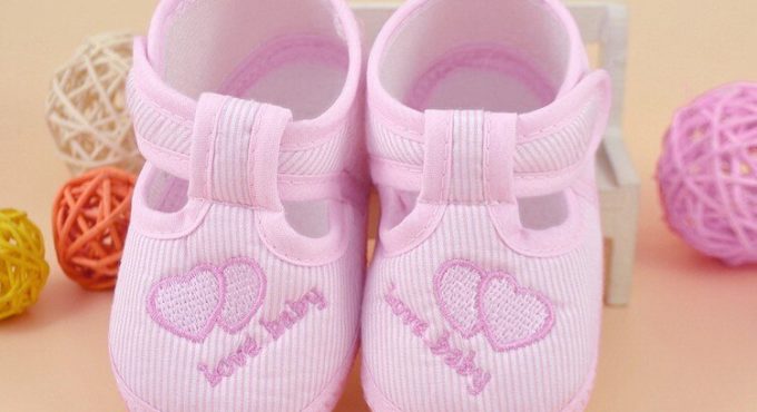 25# Cut-outs Hook Loop Baby Shoes Soft Buttom Anti-slip Crib Toddler Cotton Fabric Canvas Sneaker Casual First Walkers Shoes