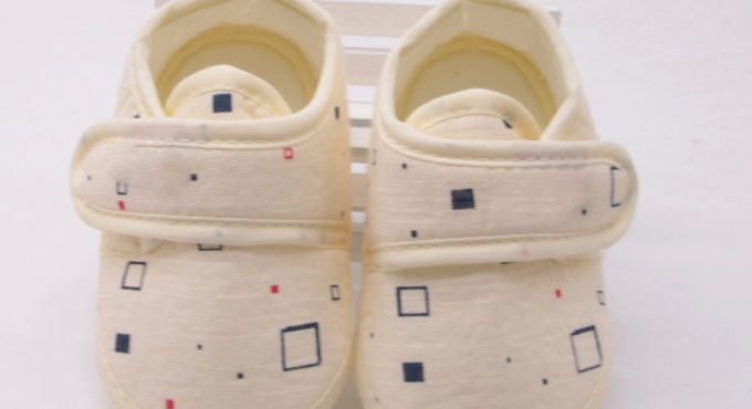 25# Non-slip Hook Loop Baby Shoes Baby Girl Cute Floral Printed Soft Cotton Buttom Shoes Block Footwear Crib Children Shoes