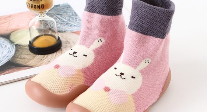 Baby Boy Girl sock shoes for winter thick cotton animal styles cute baby floor shoes anti-slip first walkers 0-3 years