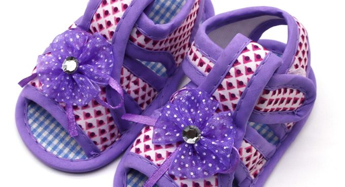 Newborn Baby Girls Applique Prewalker Soft Sole Sandals Single Shoes baby girl shoes for new born Children shoes fille