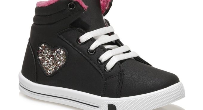 92.510832.P Black Female Child Sneaker Shoes