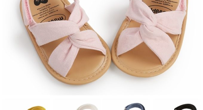 Anti-Slip Summer Fashion Baby Girls Sandals Breathable Newborn Toddler Candy Color Soft Sole First Walkers Shoes 0-18M