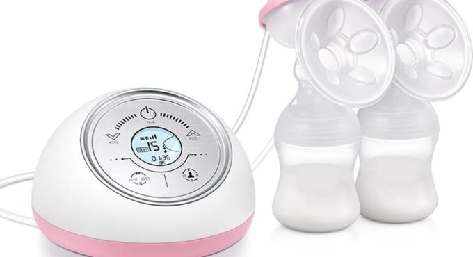 Diamond Mama Electric and Rechargeable Double Breast Pump Hand type breast pump baby milk bottle nipple with sucking function baby