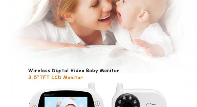 3.5 Inch LCD Screen 2.4G Digital Video Wireless Voice Control Night Security Camera Viewer 2-way Talk Baby Monitor