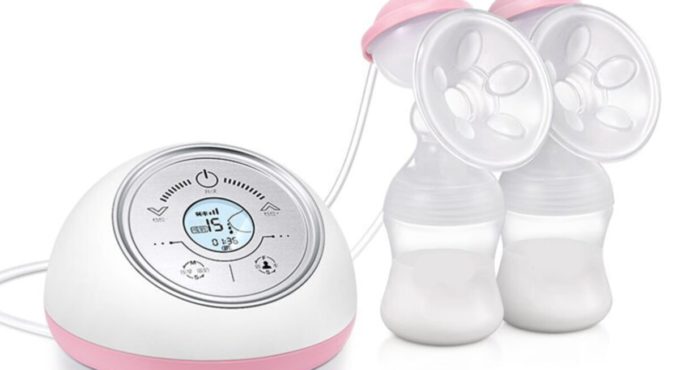 Electric Breast Pump Duplex, touch, led Display, rechargeable.