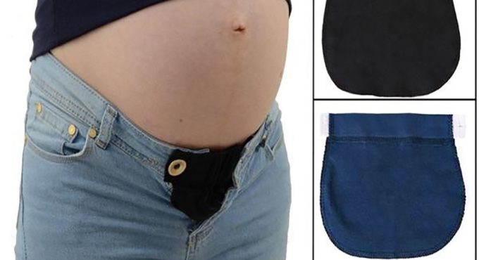 Pregnant Waistband Belt Pregnancy Support Maternity Pregnancy Waistband Belt Elastic Waist Extender Pants Apparel Accessories