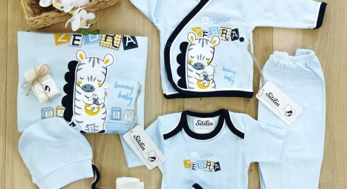 Authentic Men 'S Baby Zebra 10 Piece Hospital Output Newborn The Zibin Set luxury 100 Cotton High quality