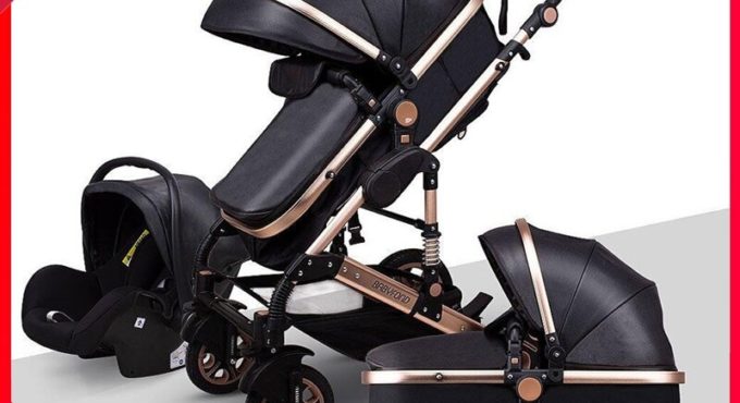 Dropshipping High Landscape Stroller 3 In 1 Baby Stroller Two Way Light Carriage Folding Shock Absorber Newborn Pram