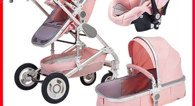 New 3 in 1 Multi-Functional High Landscape Stroller Baby Stroller Baby Pram Newborn Trolley Child Folding Travel Baby Carriage