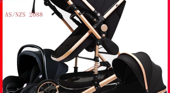 Luxury Baby Stroller High Landview 3 in 1 Baby Stroller Portable Baby Pushchair Baby Pram Baby Comfort for Newborn