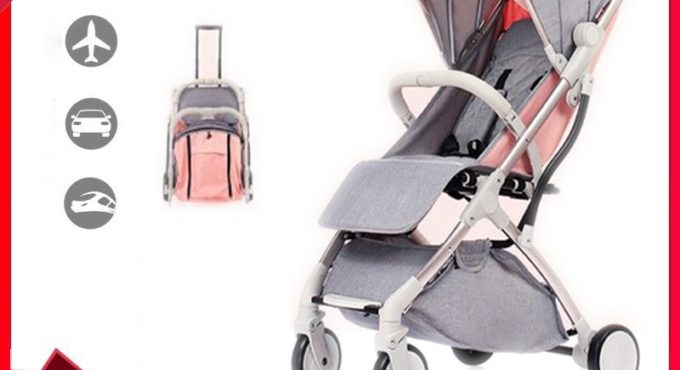 Lightweight folding baby Stroller 2 in 1 aluminum alloy can be on the airplane children baby pram