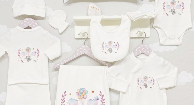 Organic 11 Piece Jacquard Hospital Output-For Baby Series