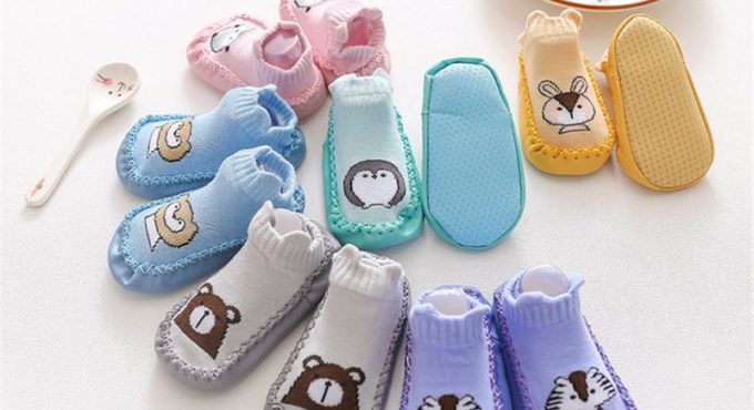 NEW Baby Socks With Rubber Soles Infant Sock Newborn Autumn Winter Children Floor Socks Shoes Anti Slip Soft Sole Sock