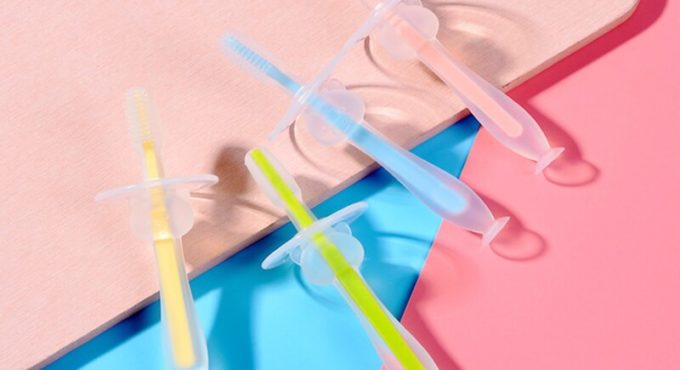 Kids Training Toothbrush Silicone Dental Oral Care Baby Tooth Brush Baby Items Supplies