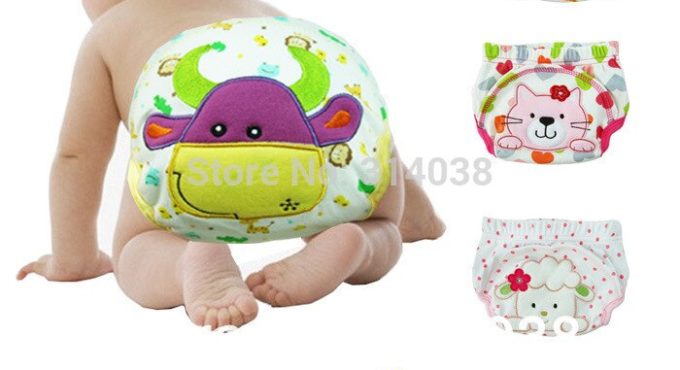 Big size arrived now Free shiping big size 6-54M 27 pieces/lot 9 Desigen water proof Embroidered Baby Training Pants