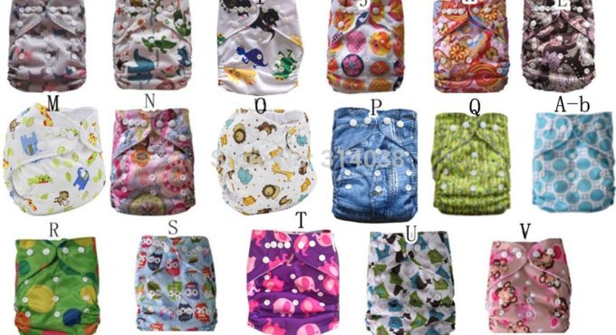 Newest desigen arrived risunny baby cloth diaper print color choose desigen 10 set ( cloth diaper+ bamboo insert 5layer)