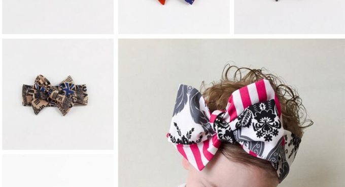 Baby Kids Girl Infant Toddler 4th july Bow Hairband Turban Knot Flower Floral Rabbit Headband Headwear Hair Band Accessories