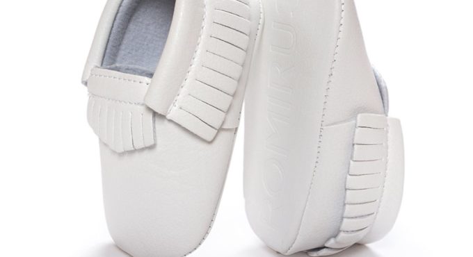 Wholesale Baby Moccasin White Leather Infant Shoes 26 colors Toddler First Walkers Soft Comfortable Children Shoe Free Shipping