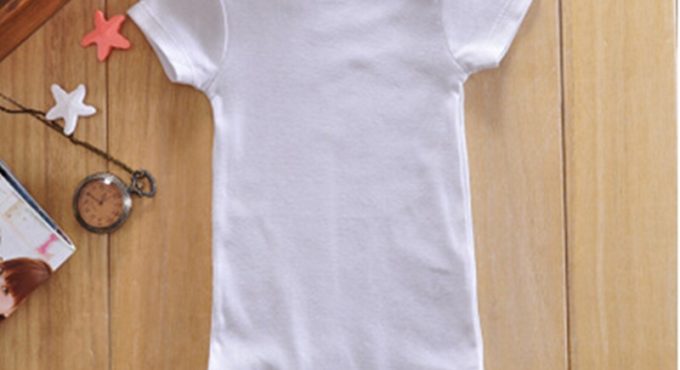 Wholesale Solid Color White Baby Bodysuit Short Sleeve Newborn Baby Onesie 3-24M 30Pcs/Lot Free Shipping