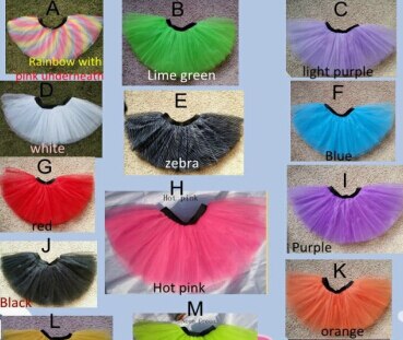 2013 Adult Colorful Rainbow 3Layer Tutu Skirt Women Free Shipping By Ems