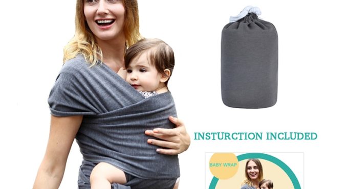 Baby Carrier Sling For Newborns Soft Infant Wrap Breathable Wrap Hipseat Breastfeed Birth Comfortable Nursing Cover Dark Grey