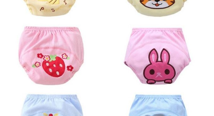 30Pcs/Lot Baby Training Pants Diapers Cotton Underwear For Waterproof 80/90/100