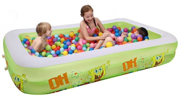 Brand New 350x170x66cm Extra Large Children and Family Swimming Pool Inflatable Big Swimming Play/Paddling Pool For 8-12 Person