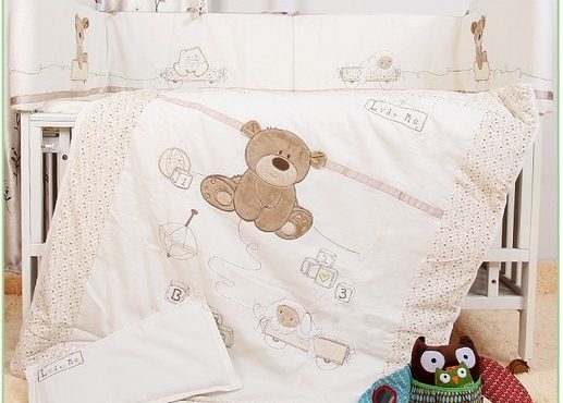 Promotion! 7PCS Embroidery cot baby bedding set ,crib bedding set ,infant nursery bedding set,(bumpers+duvet+sheet+pillow)