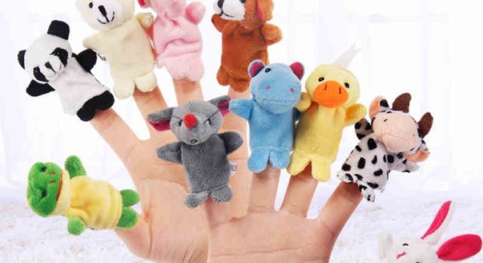 baby Playpen kids Cartoon Animal Finger Puppet Finger Doll toy Baby Dolls Toys infant Party Supplies developmental toys