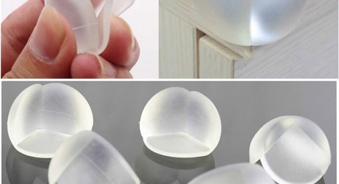 Round Corner Protectors Corner Cushions For Glass Tables Or Shelves With 3M Sticker Baby Safe 1200PCS