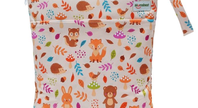 [Mumsbest]2021 New Wet Bag Washable Reusable Cloth diaper Nappies Bags Waterproof Swim Sport Travel Carry bag Big Size: 40X30cm